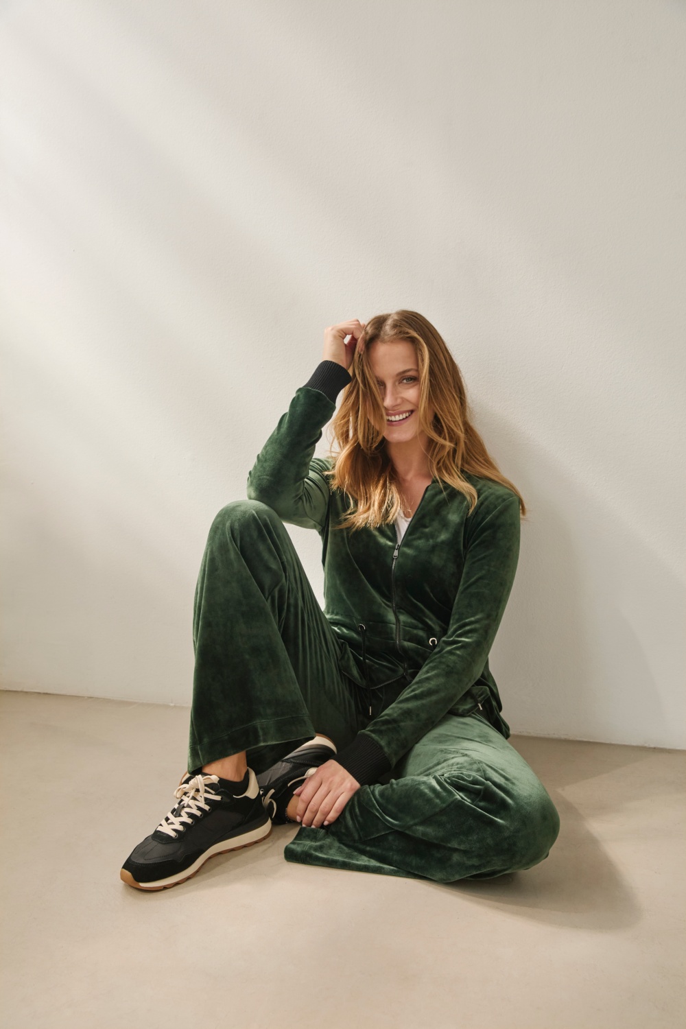 Chaqueta de terciopelo verde 1