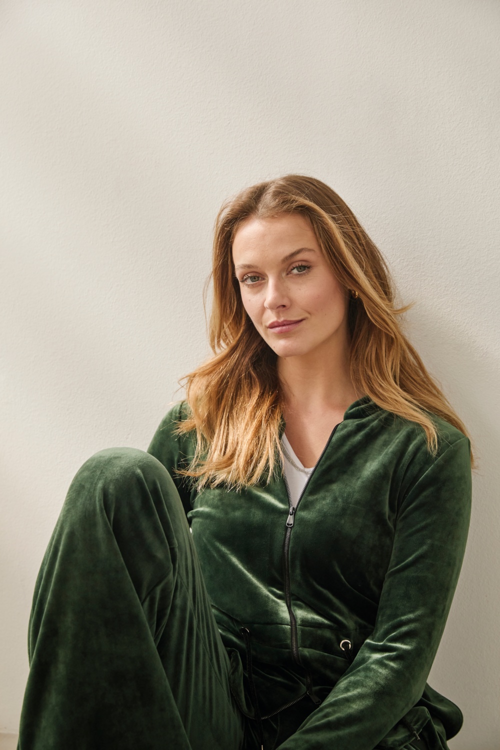 Chaqueta de terciopelo verde 3
