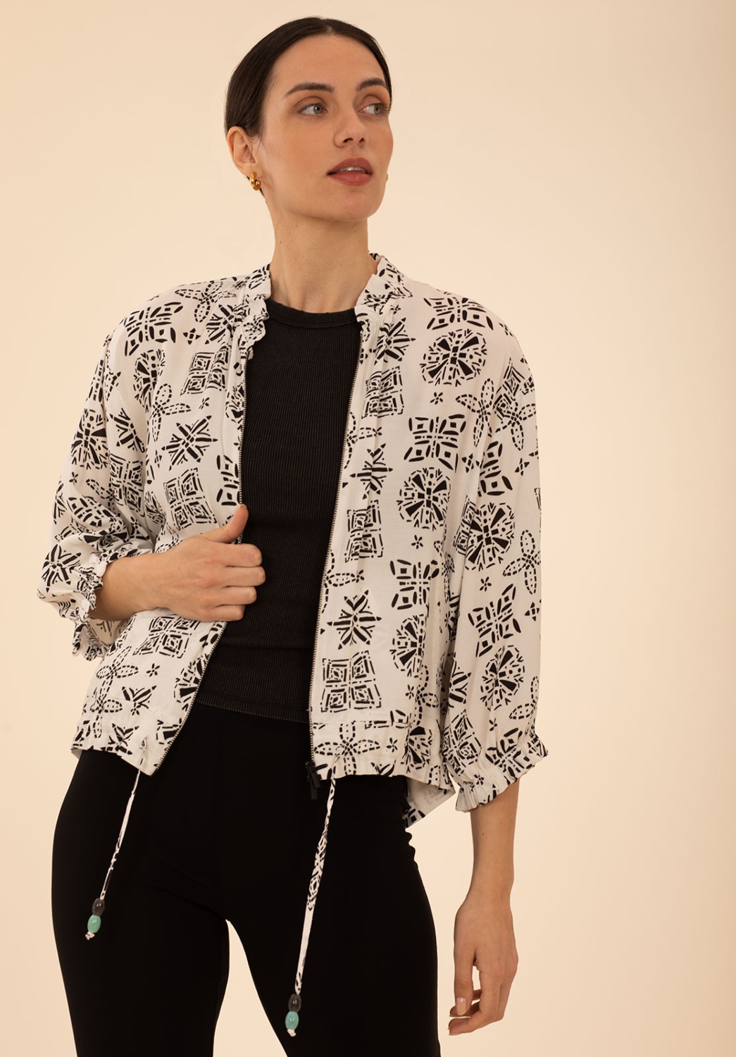 Black and White Stamps Bomber 4