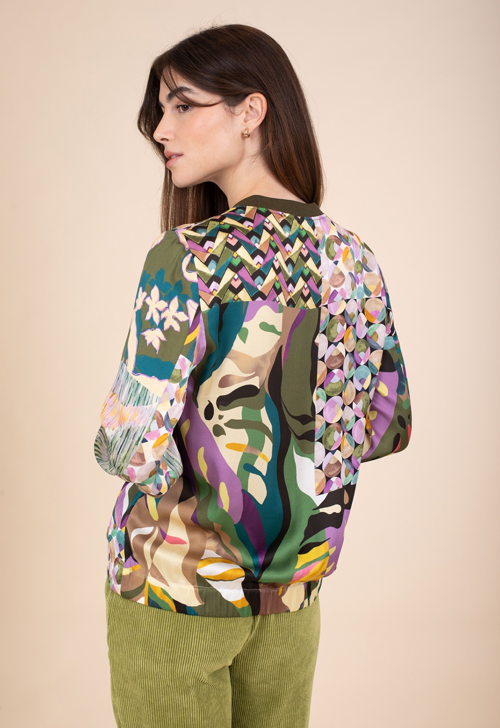 Chaqueta Bomber Estampada 3