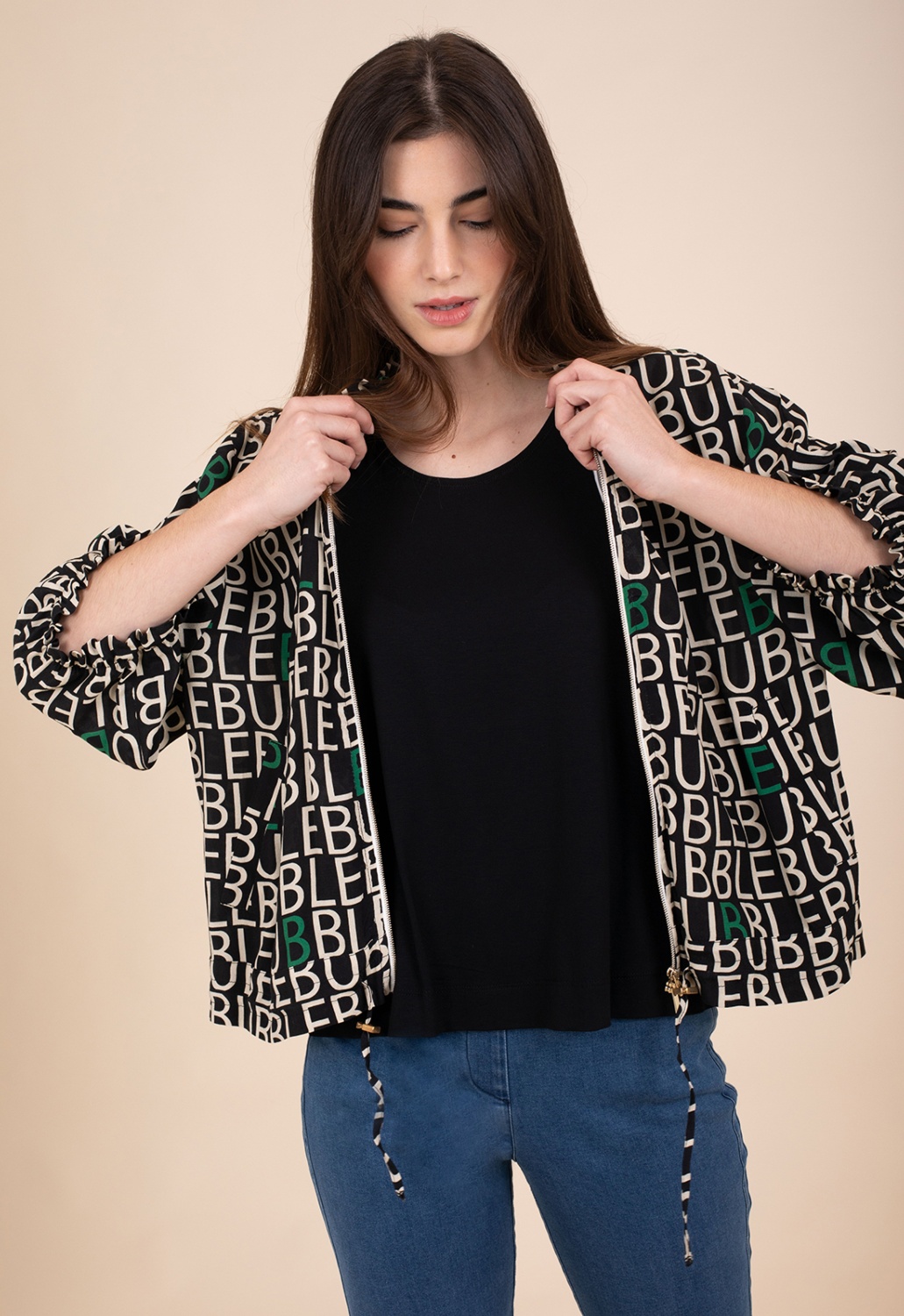 Twin-set Letras Verde Bomber 5