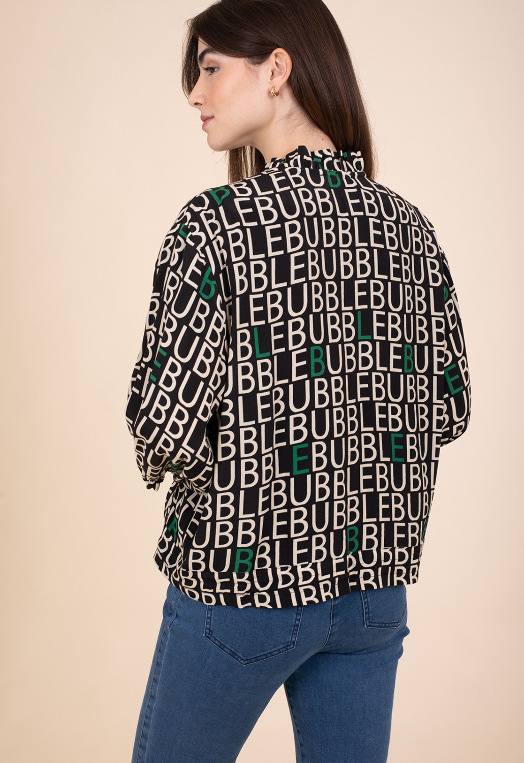 Twin-set Letras Verde Bomber 3