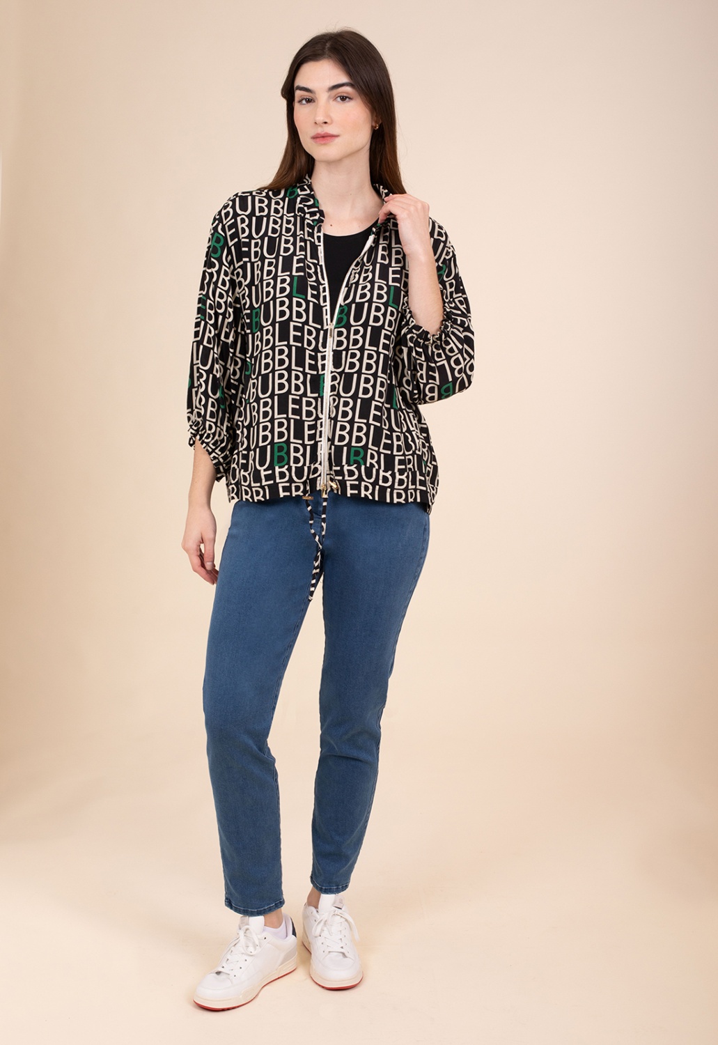 Twin-set Letras Verde Bomber 2