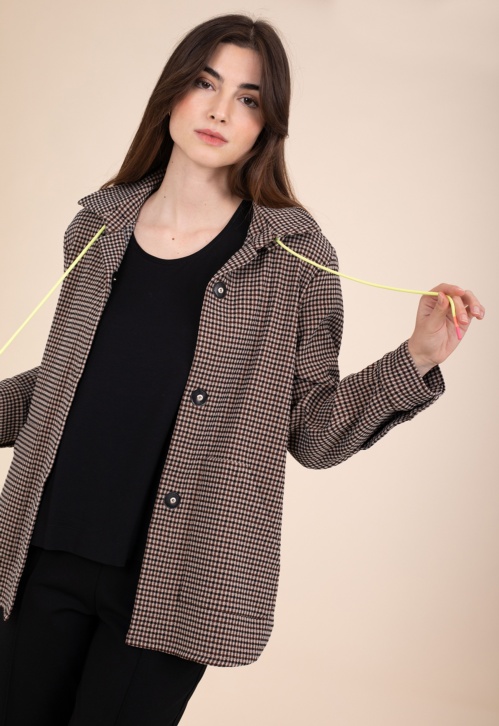 Brown Mini Check Jacket