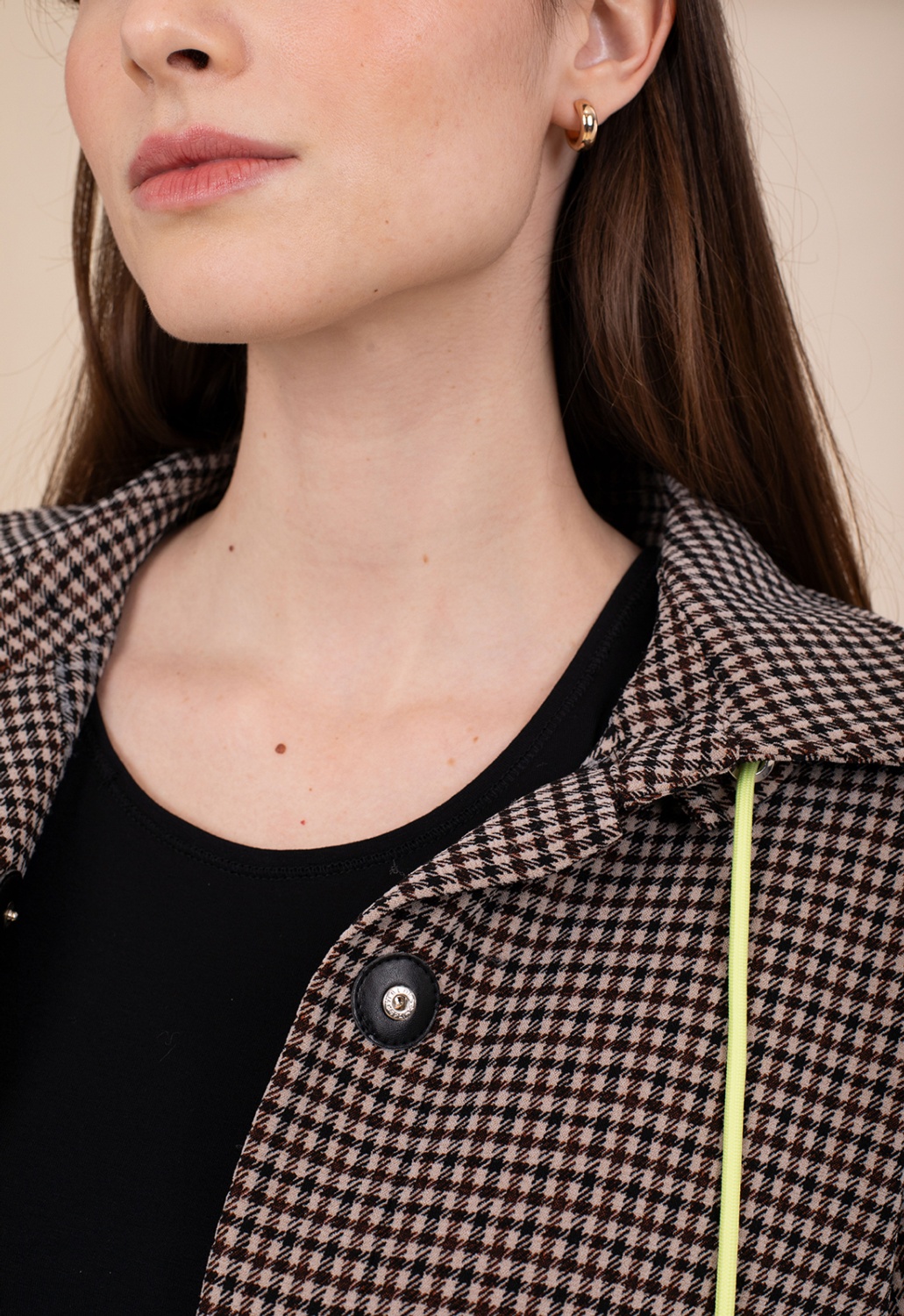 Chaqueta Cuadros Mini Marrones 6