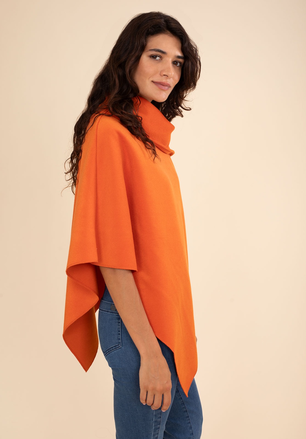 Orange Poncho 5