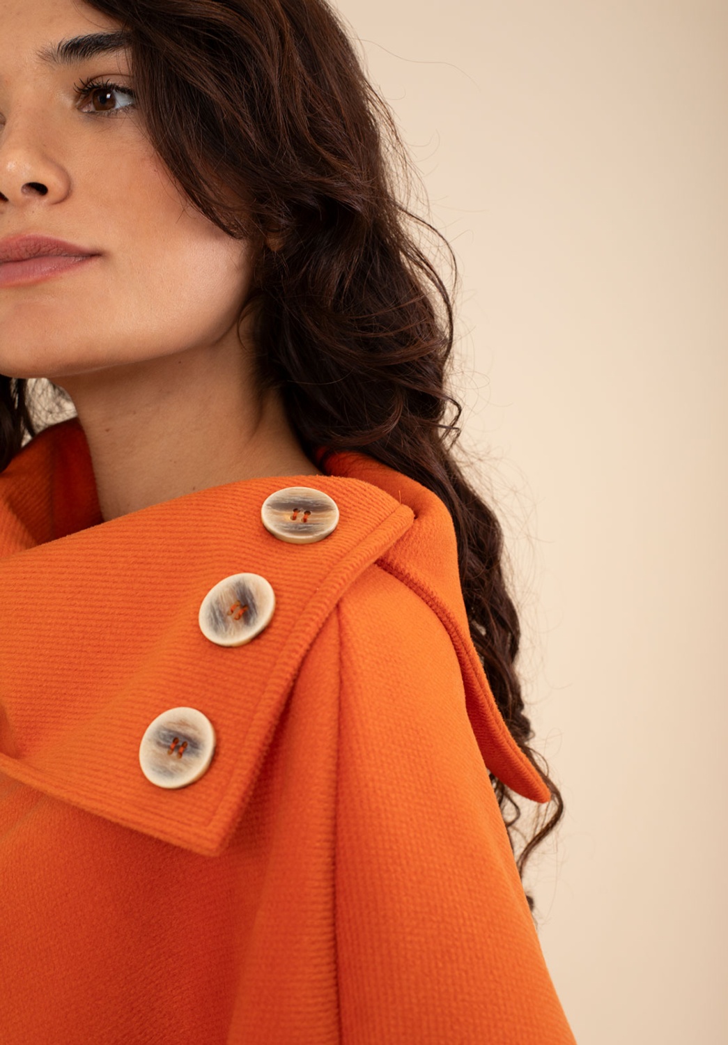Orange Poncho 3