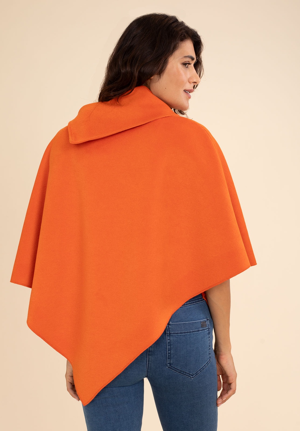 Orange Poncho 1