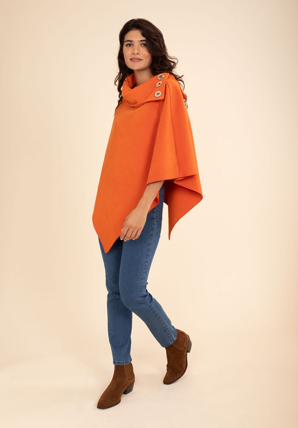 Orange Poncho 4