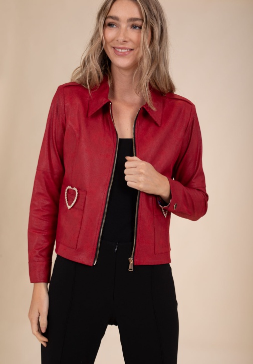Coeurs de Veste Fouge