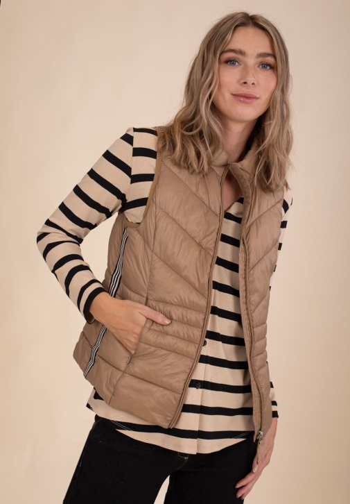 Camel Padded Vest