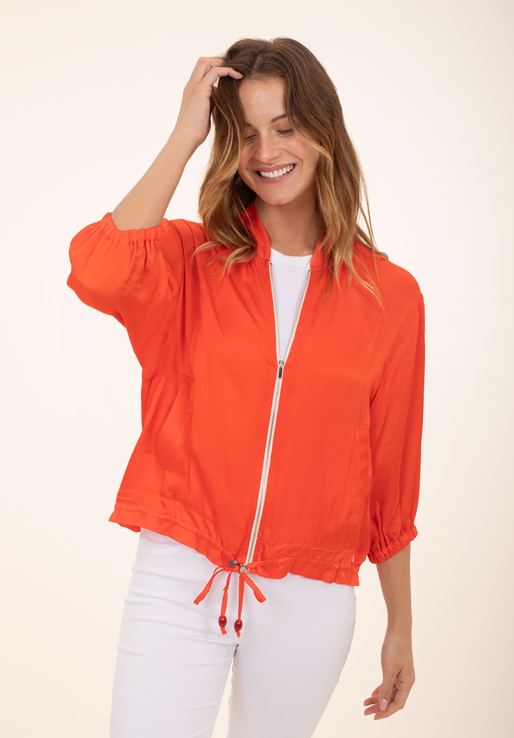Bomber Satinado Coral 1