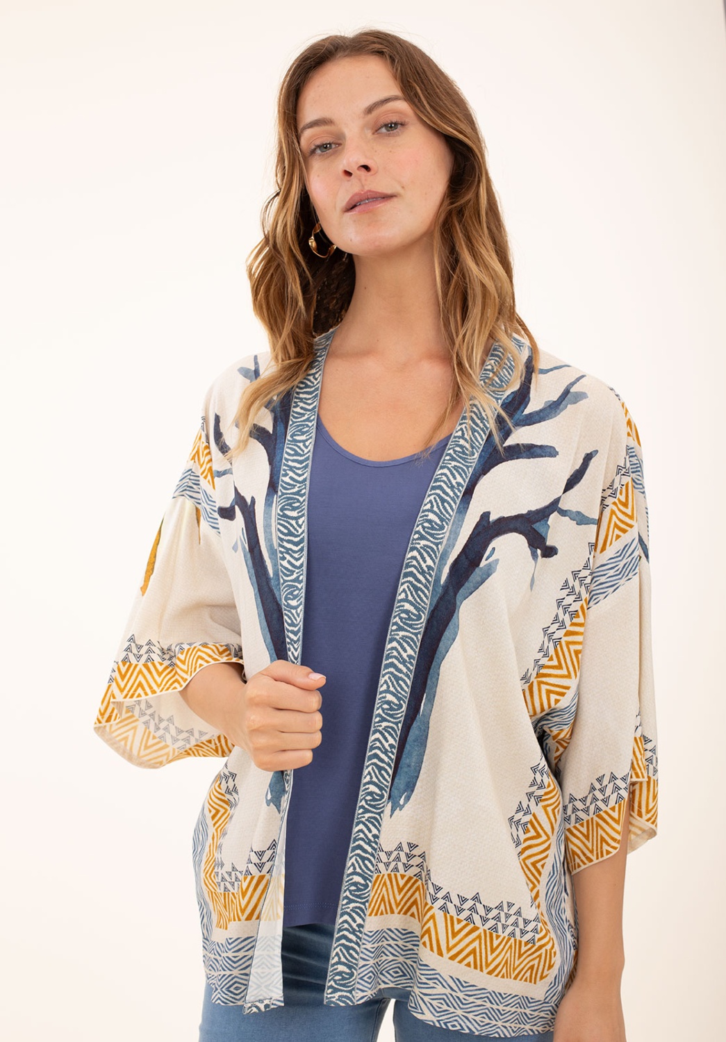 Twin-set Kimono Árbol 1