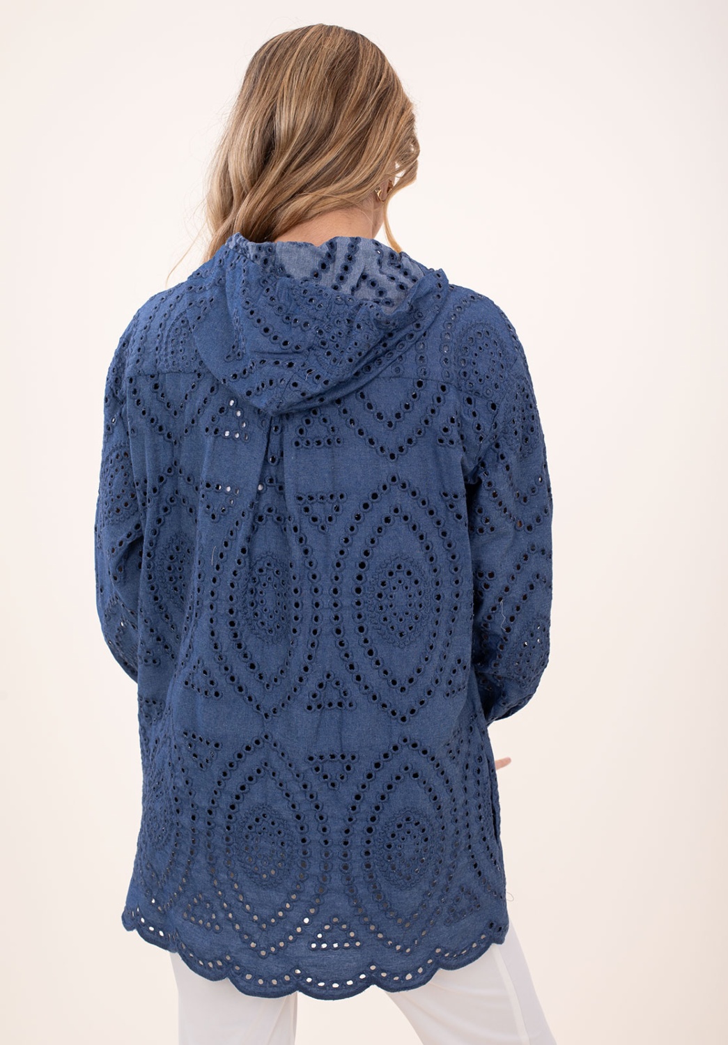 Chaqueta Denim Troquelada 4