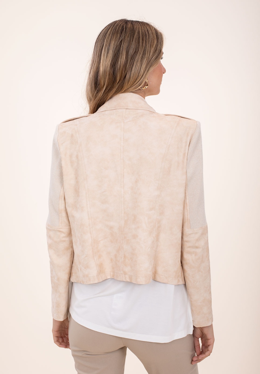 Cazadora Beige Combinada 5