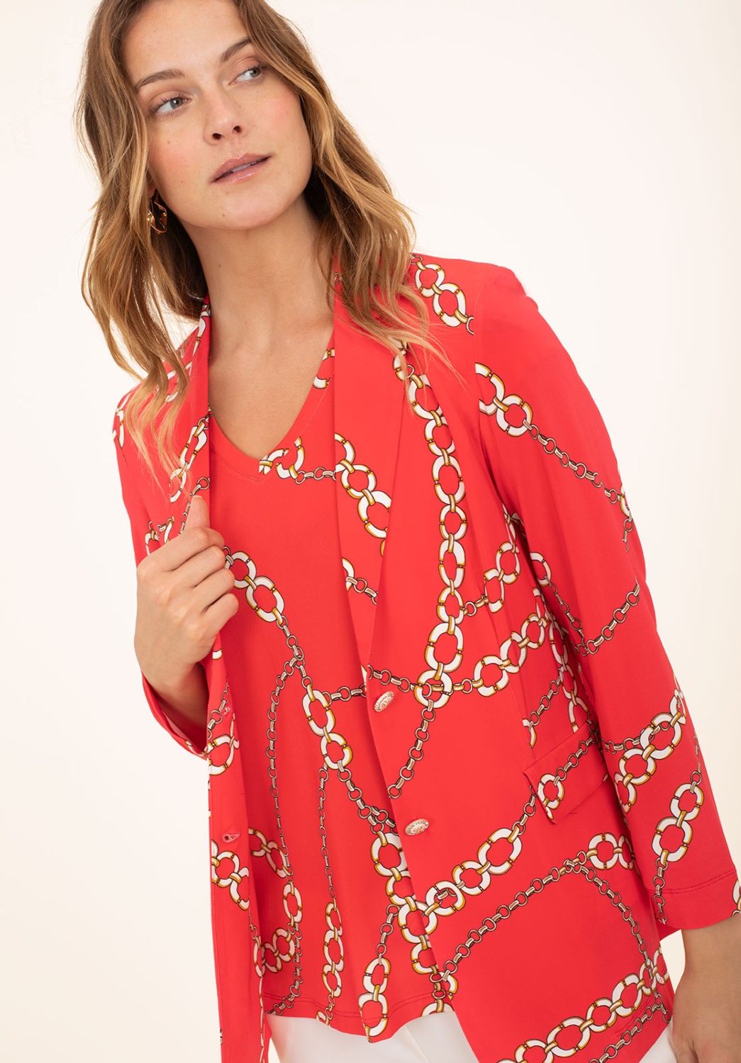 Chaqueta Cadenas Rojas 