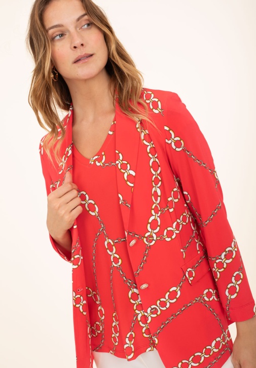 Chaqueta Cadenas Rojas 