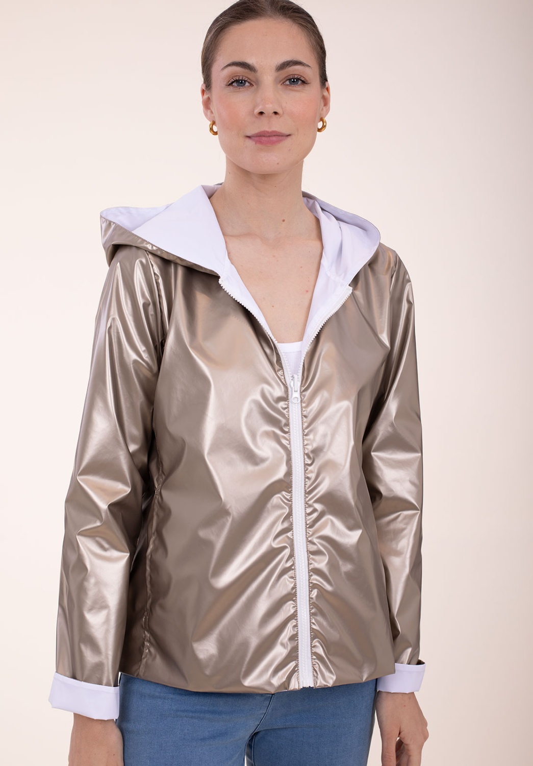 Parka reversible dorada 4