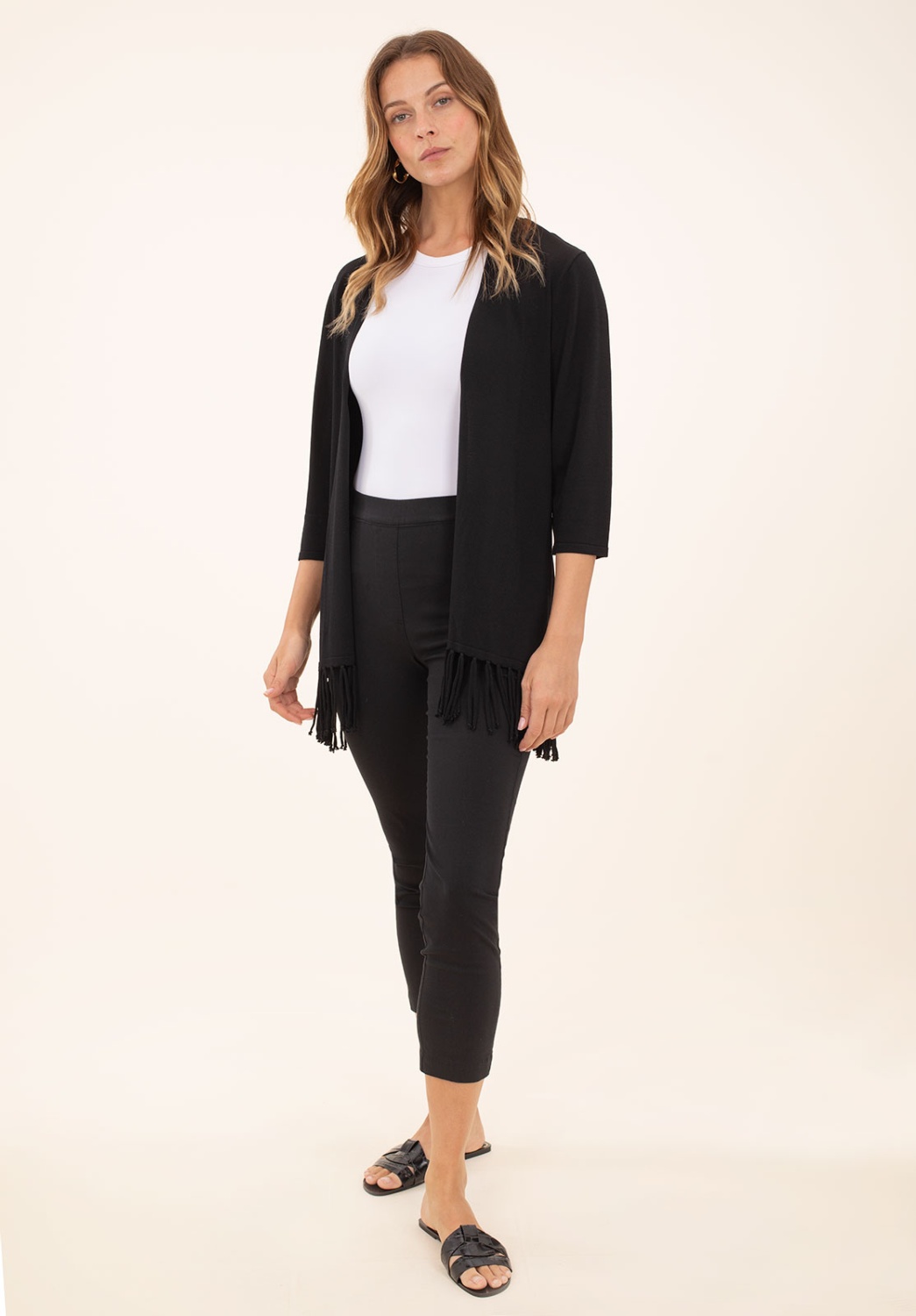 Chaqueta Negra Flecos 5