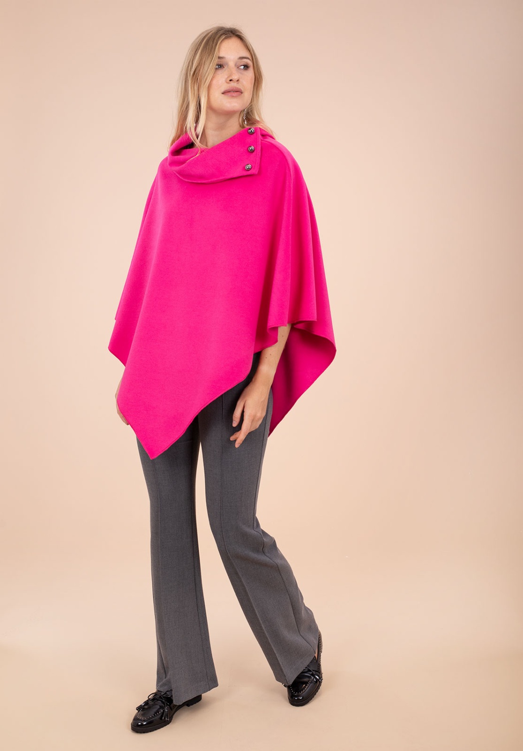 Poncho Fucsia 4