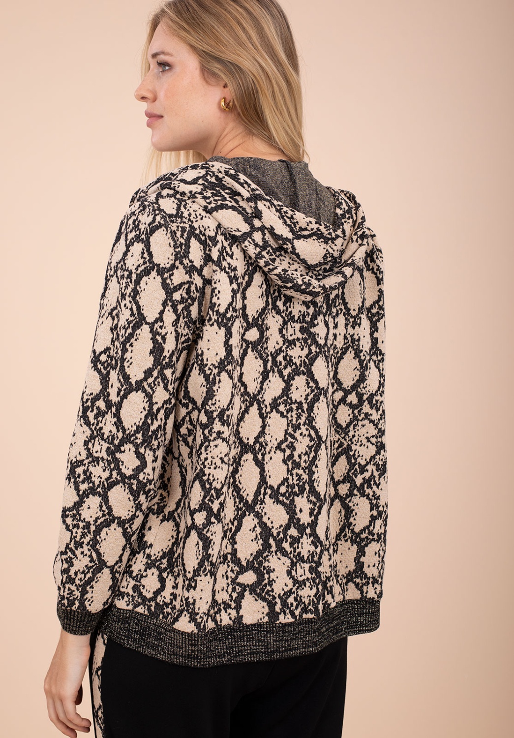Chaqueta Snake Print con Capucha 3