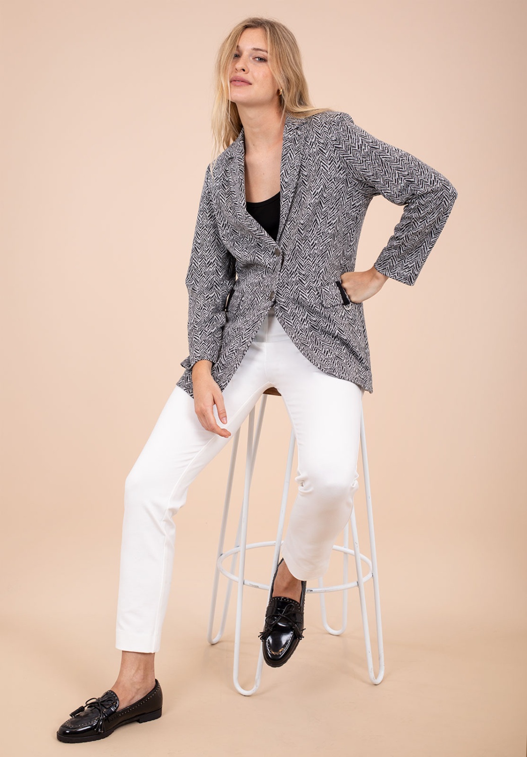Blazer Gris 4