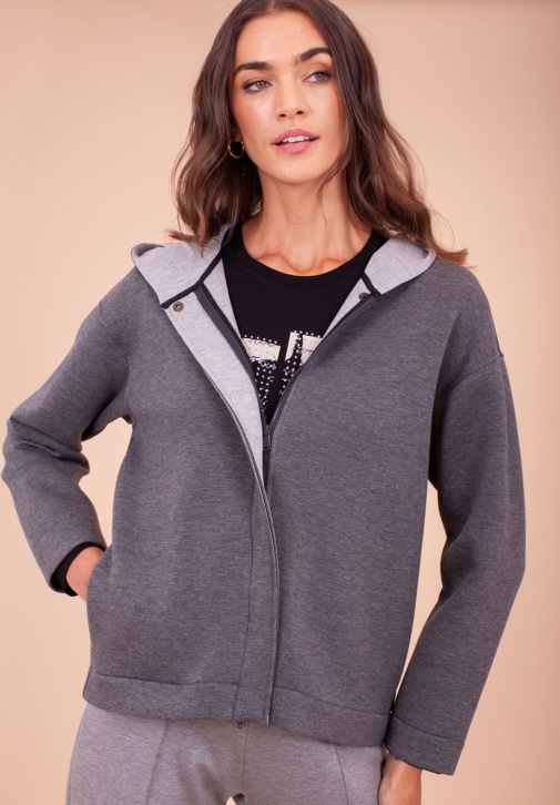 Grey neoprene jacket