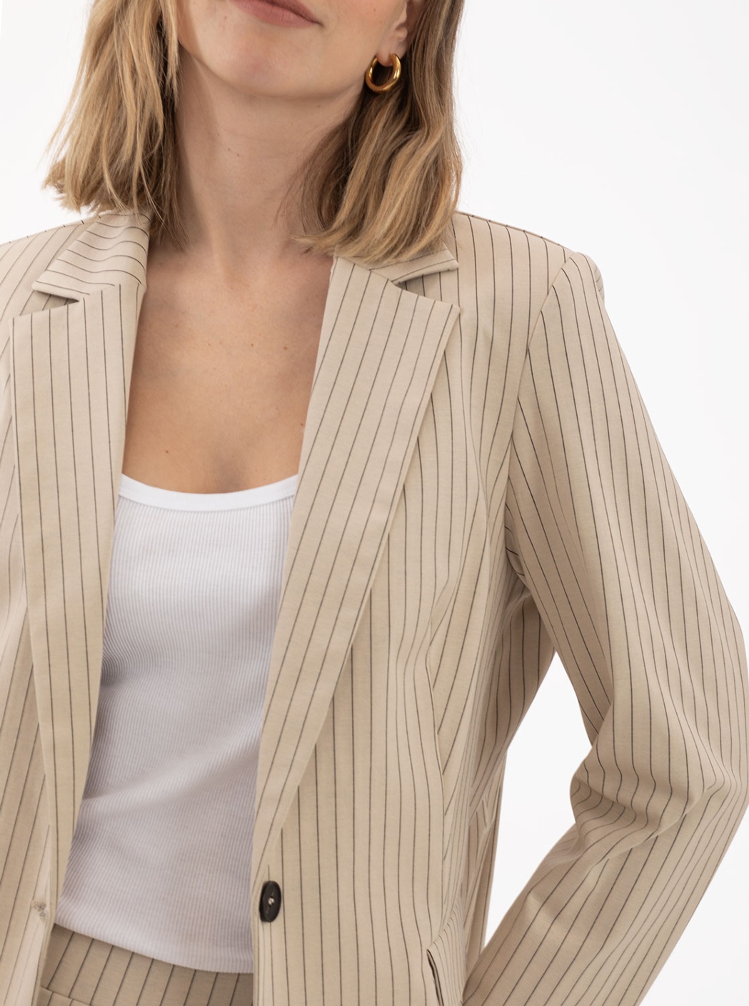 Blazer Crudo Rayas 2