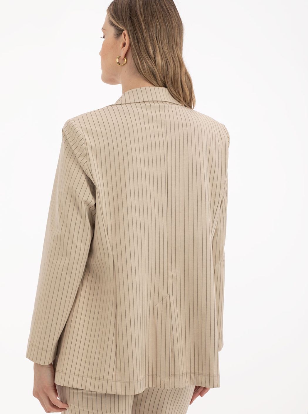 Blazer Crudo Rayas 5