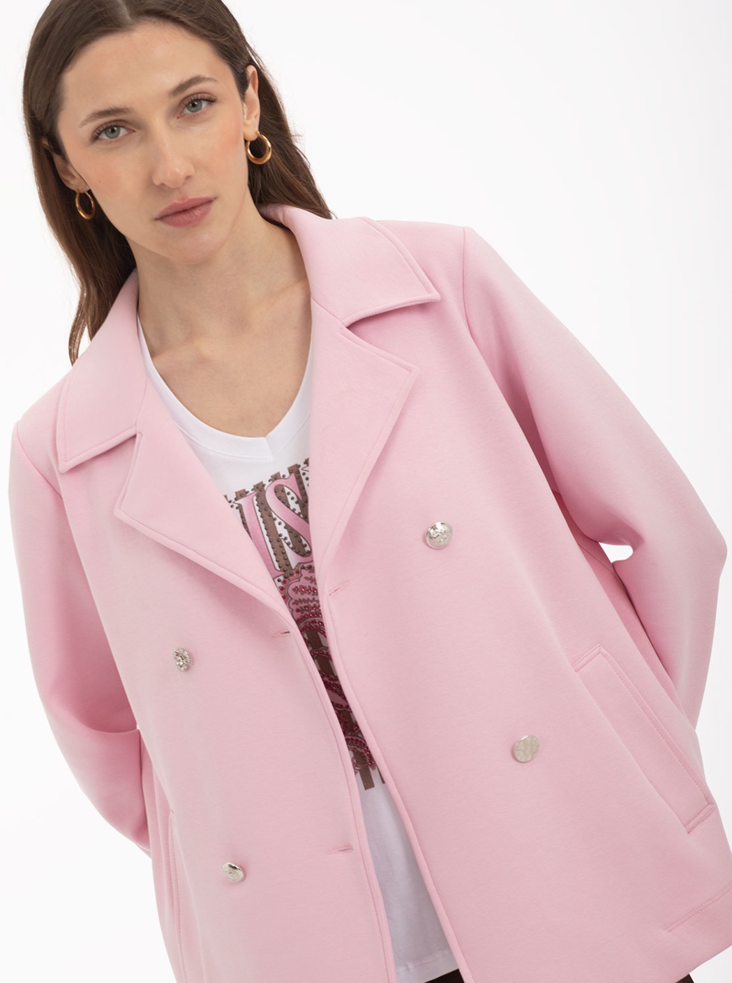 Chaqueta Punto Rosa 6