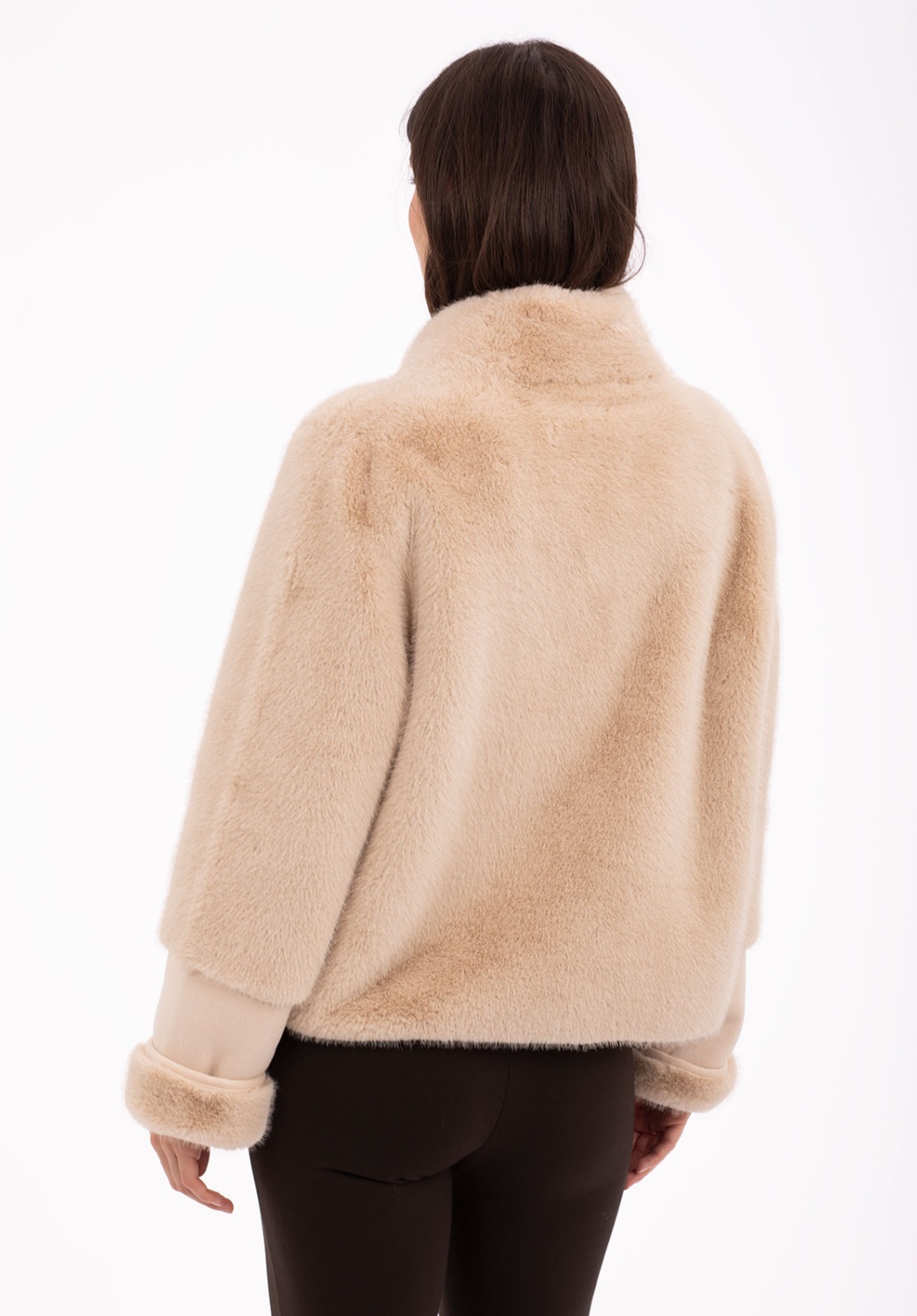 Beige Short-Haired Jacket 4