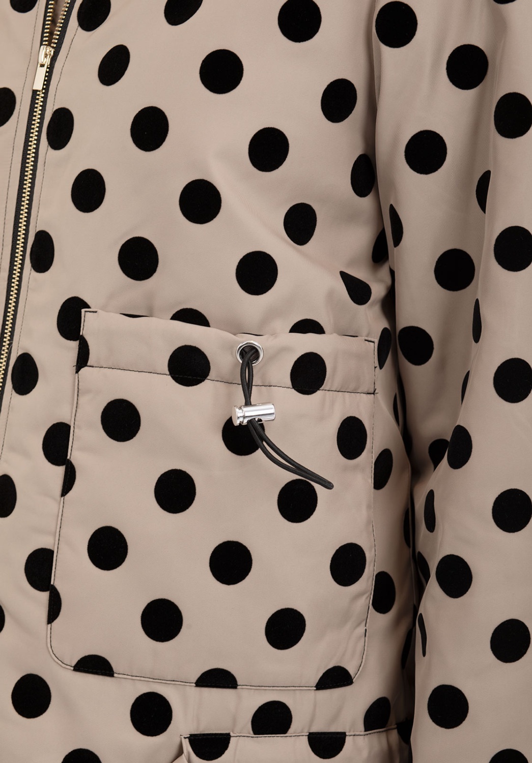 Beige Polka-Dot Parka 4