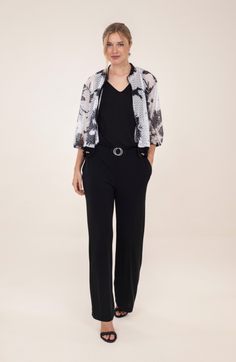 Chaqueta - Bomber Blanco Y Negro