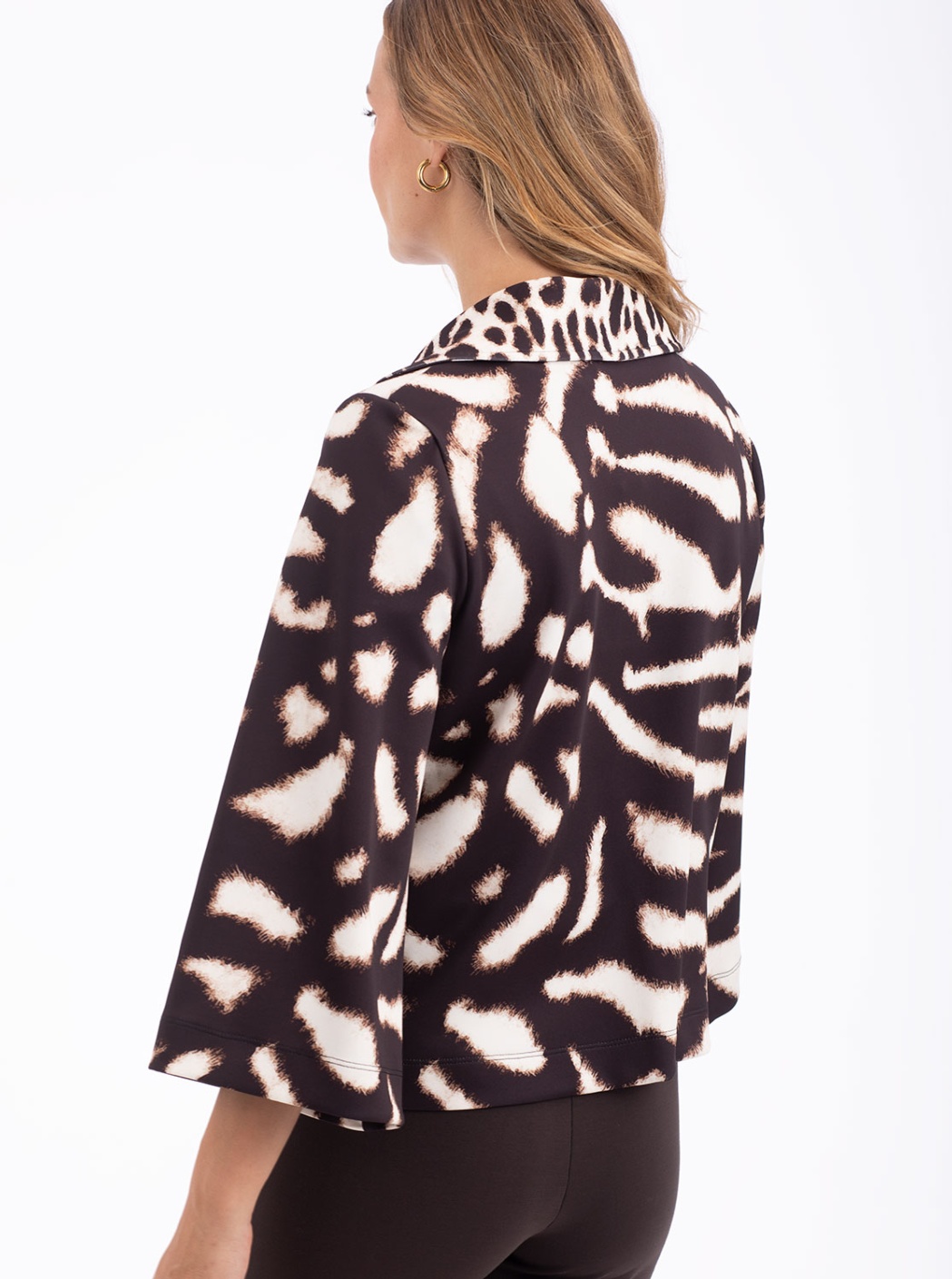 Chaqueta Animal Print Marrón 