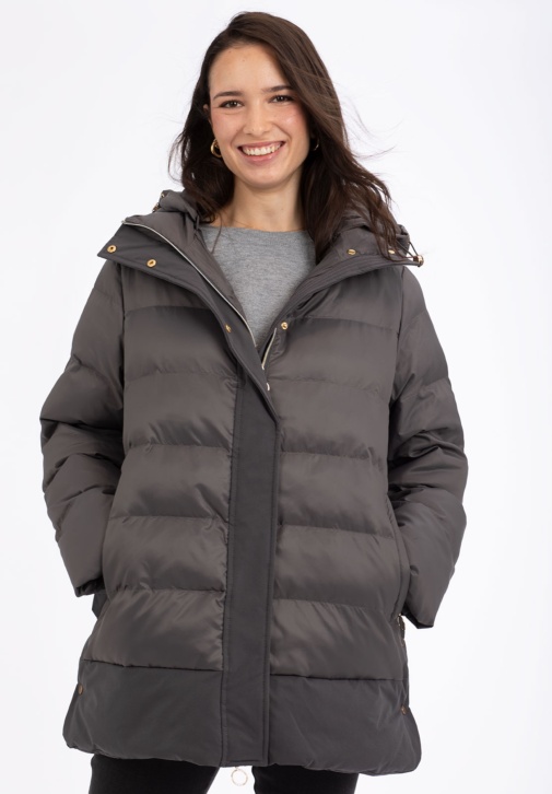 Parka Gris Acolchada