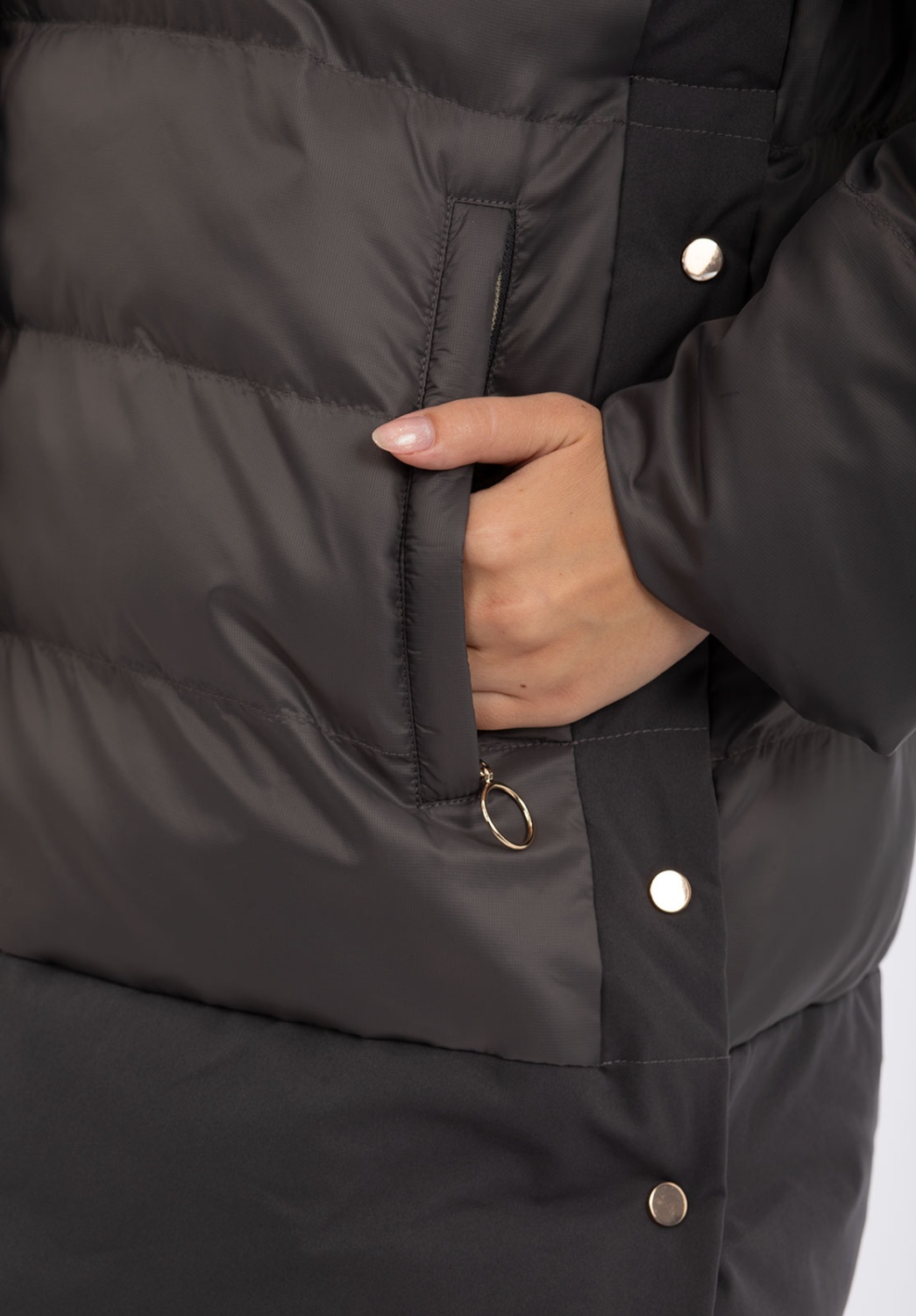 Parka Gris Acolchada