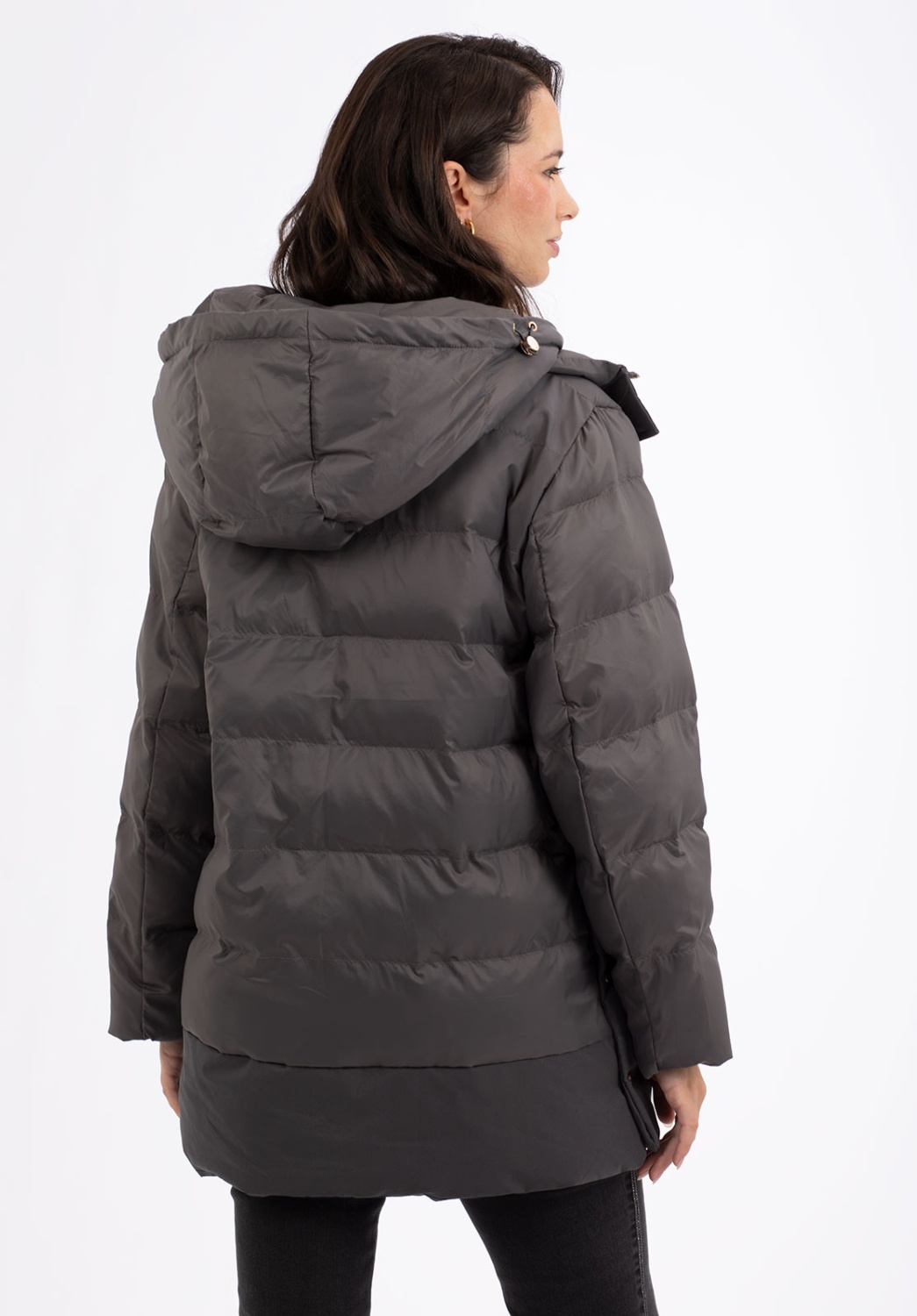 Parka Gris Acolchada