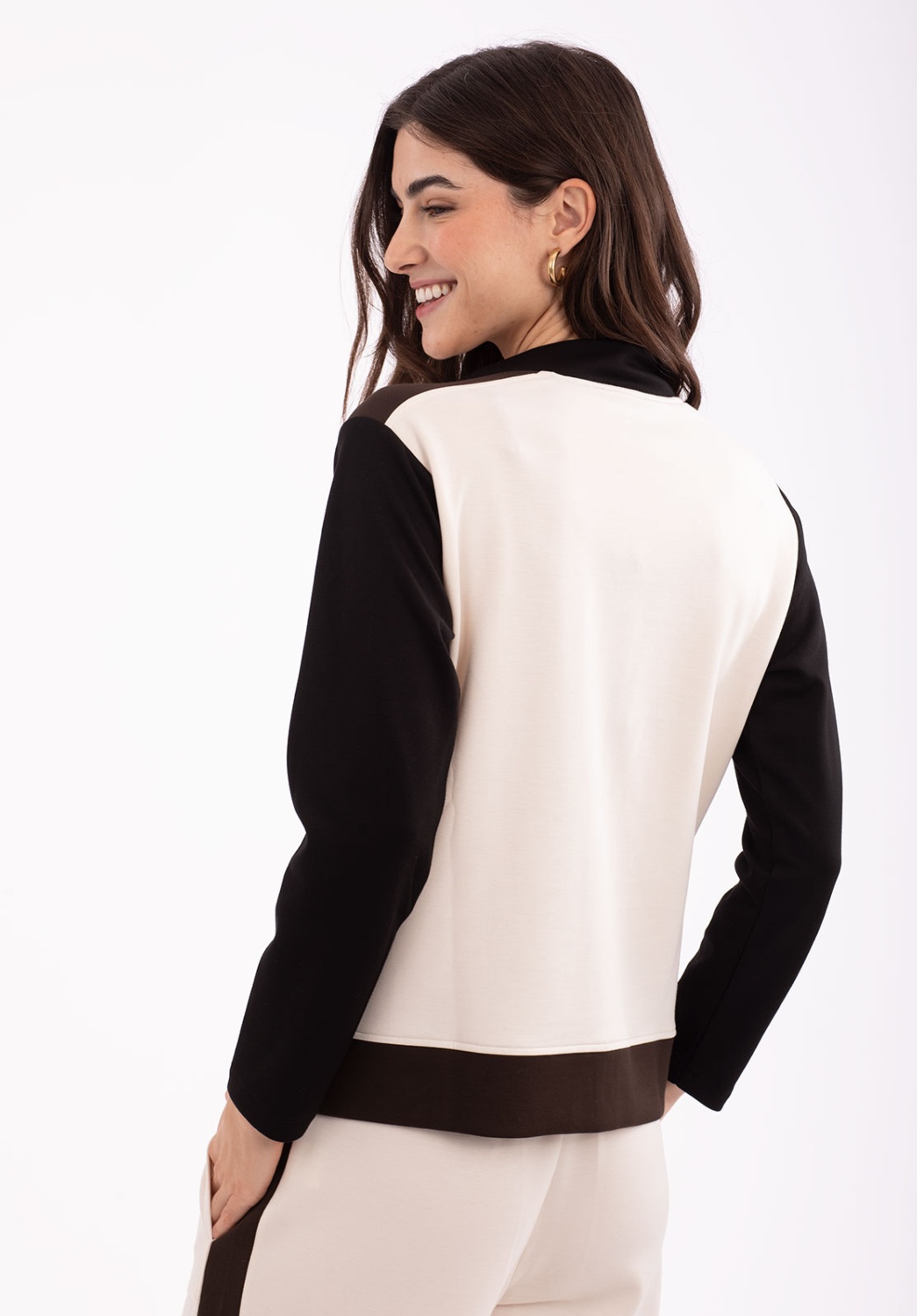 Chaqueta Chandal Soft Beige Rayas 6