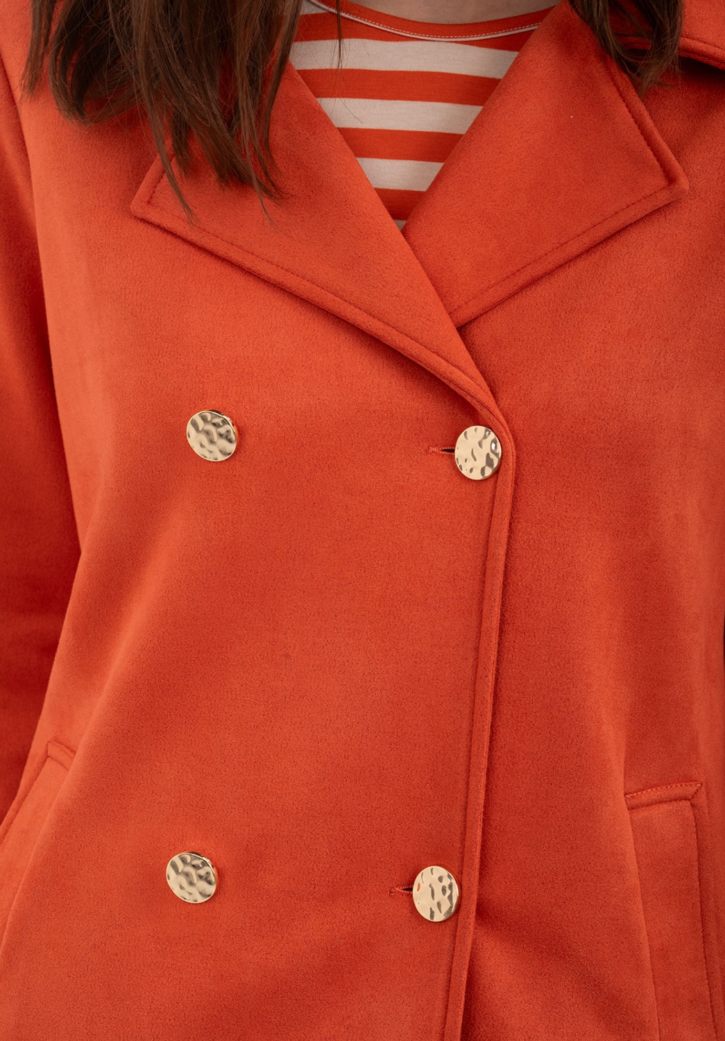 Chaqueta naranja 4 bottones 4