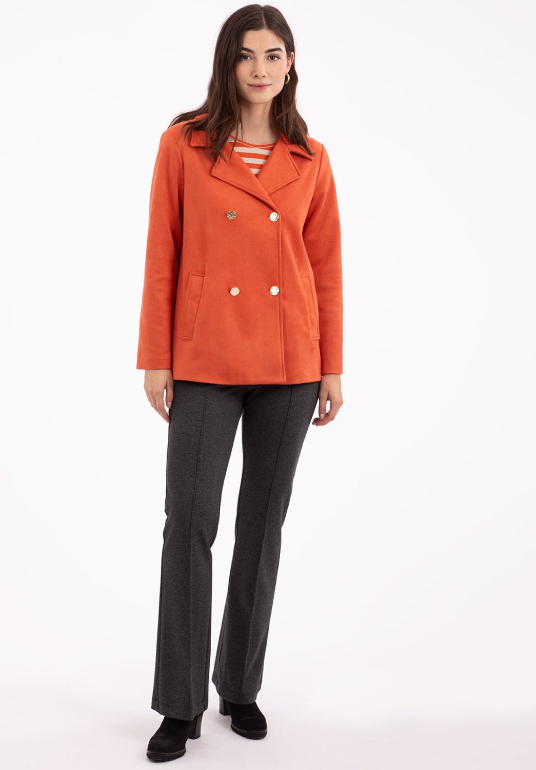 Chaqueta naranja 4 bottones 7