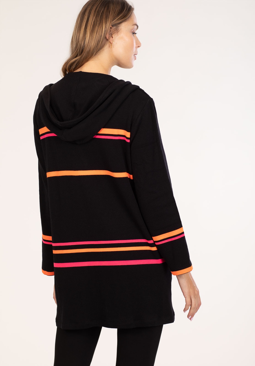 Veste Longue Rayée Néon 3