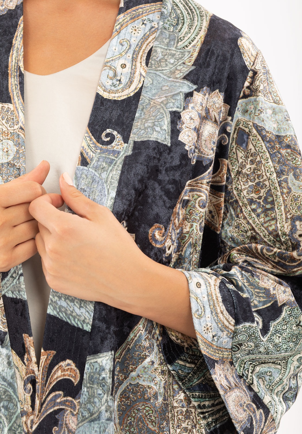 Kimono Terciopelo Paisley 