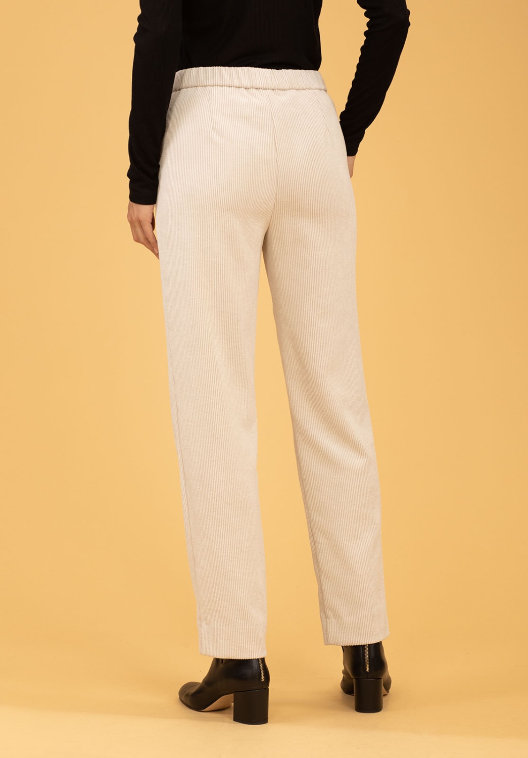 Cream Corduroy Pants 2