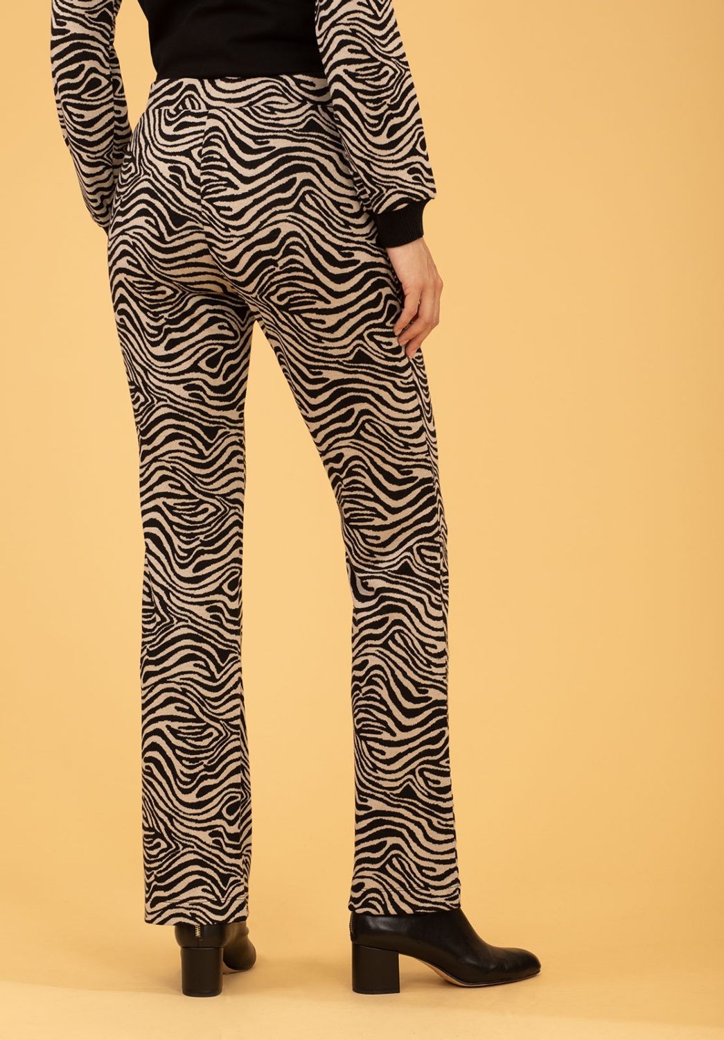 Zebra Knit Trousers