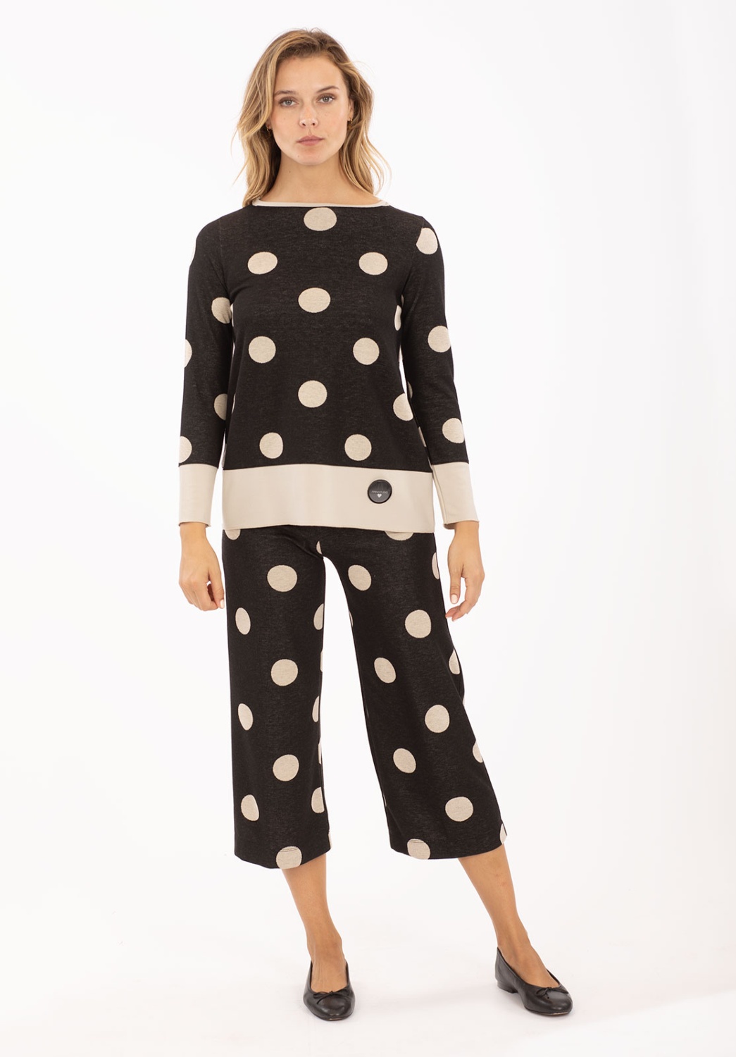 Two-tone Polka Dot Trousers 