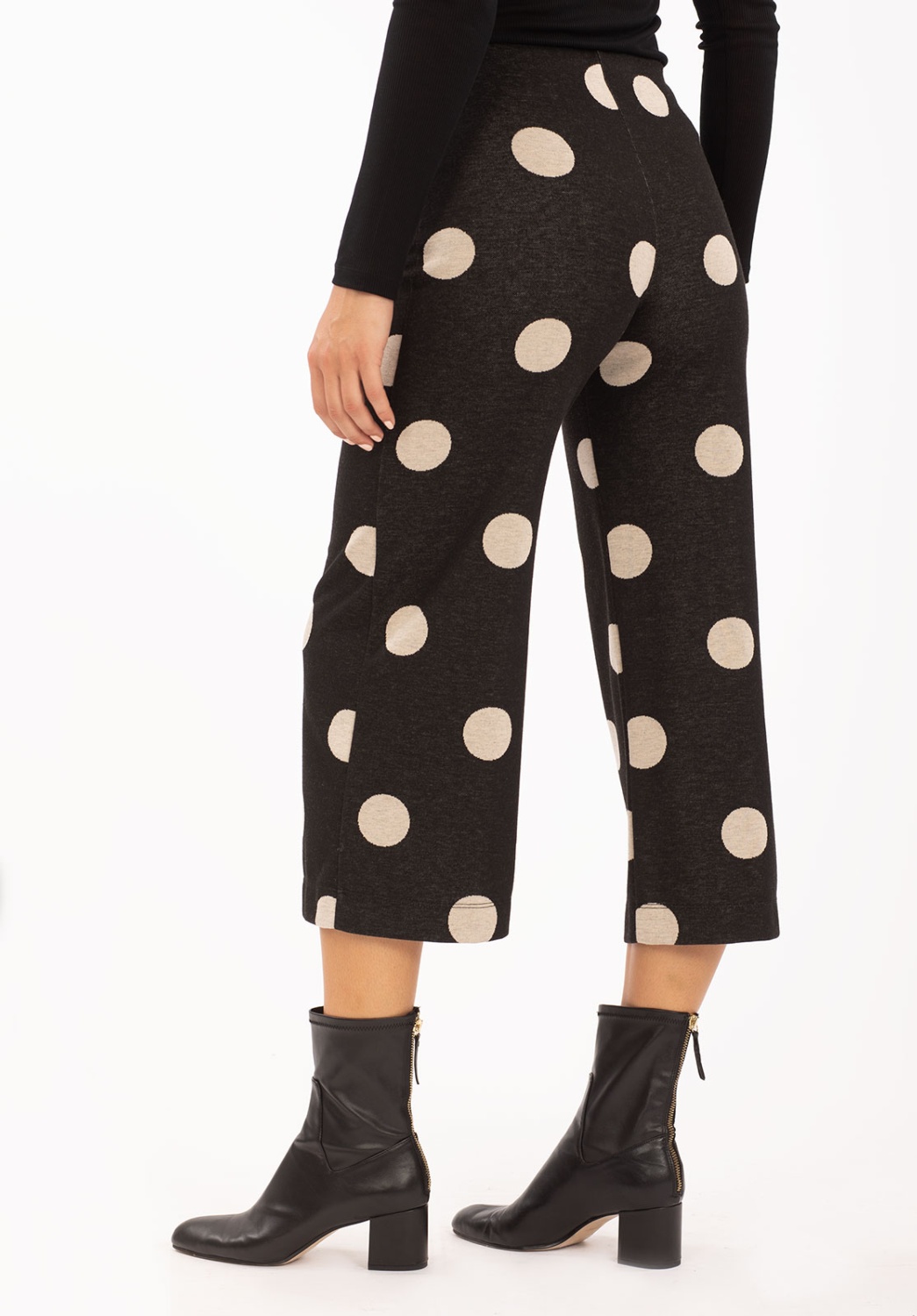 Pantalon à pois bicolore 