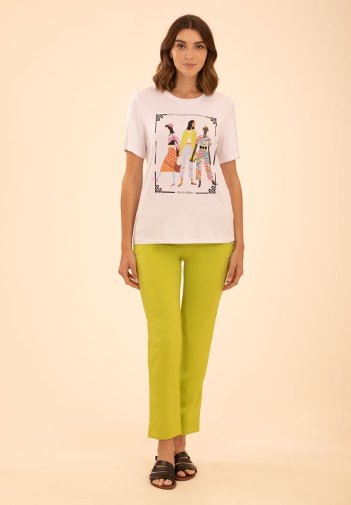 Lime Trousers With Buttons 