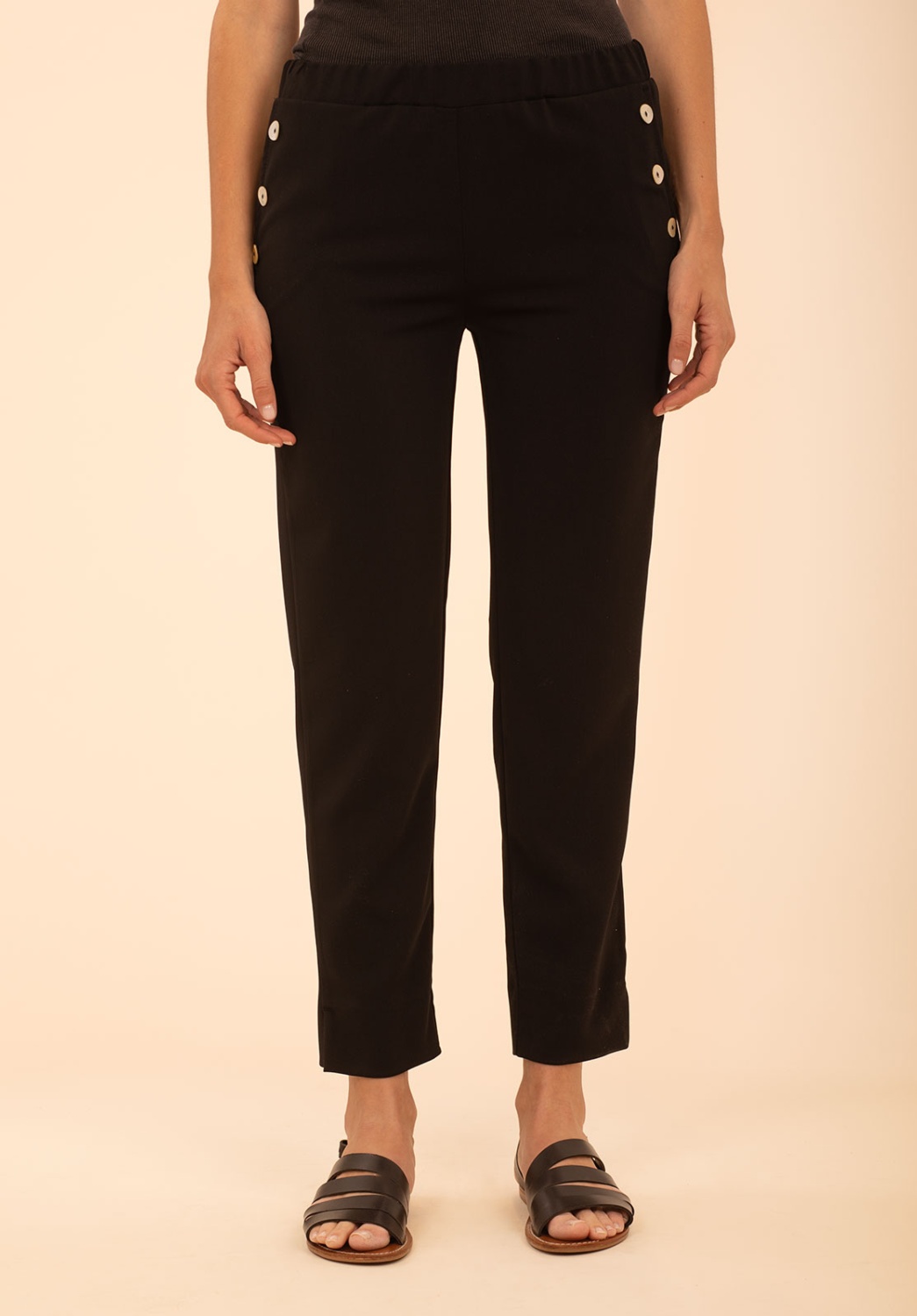 Black Trousers With Buttons 2