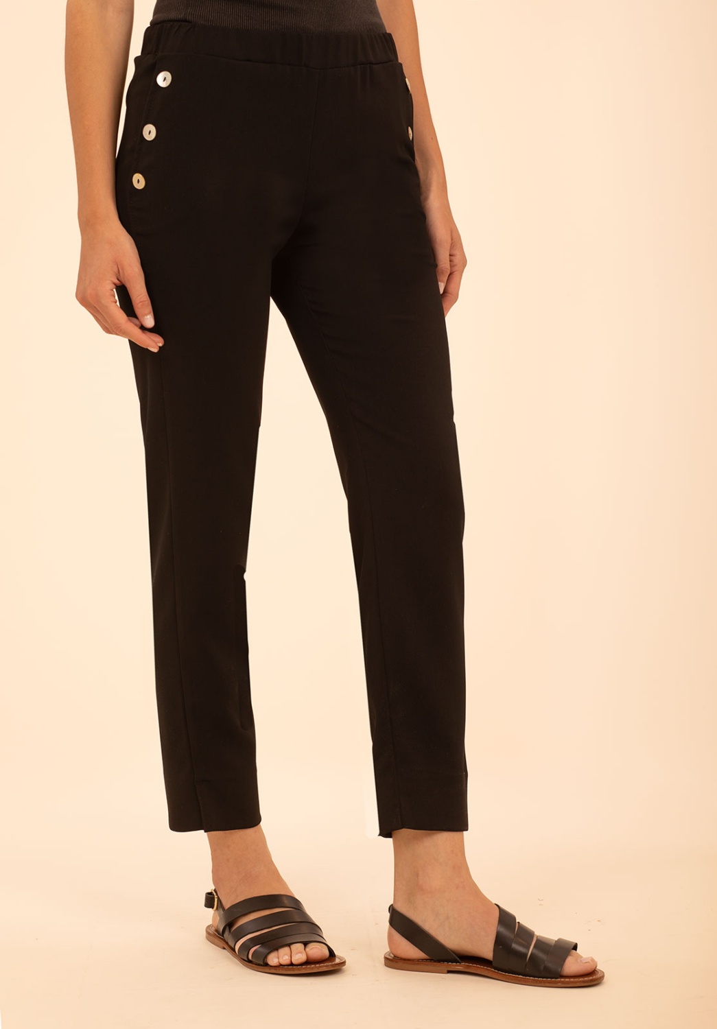 Black Trousers With Buttons 1