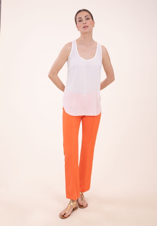 Pantalón Pitillo Naranja